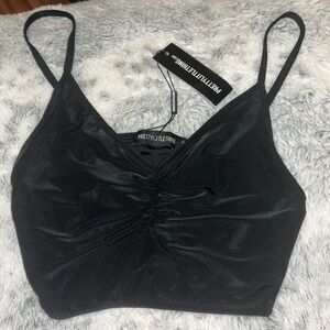 Black Cropped Tank